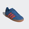 Sneaker ADIDAS ORIGINALS "GAZELLE KIDS", Gr. 35,5, focus blau, solar orange, core schwarz, Leder, sportlich, Schuhe