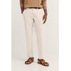 Chinohose BUGATTI, Herren, Gr. 32, Länge 32, 20, ecru, 97% Baumwolle, 3% Elasthan, unifarben, casual, gerade, unten schmal, Hosen, mit praktischen Gürtelschlaufen