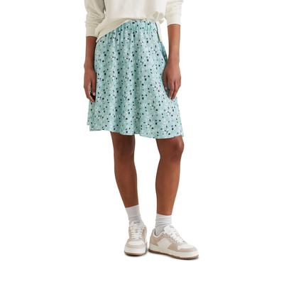 Webrock MARC O'POLO DENIM "aus bedrucktem Viskose-Crêpe", Damen, Gr. L, blau (light blau), Obermaterial: 100% Viskose; Futter: 100% Nicht verfügbar, bedruckt, ausgestellt, Röcke Image