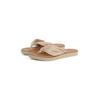 Zehentrenner TOMMY HILFIGER "TH ELEVATED BEACH SANDAL", Damen, Gr. 41, braun (hellbraun), Textil, sportlich, Schuhe, Sommerschuh, Bequemschuh, Flats, Schlappen mit TH-Schmuckelement