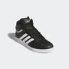 Sneaker ADIDAS SPORTSWEAR "HOOPS 4.0 MID", Gr. 38, schwarz-weiß (core schwarz, cloud weiß, core schwarz), Synthetik, sportlich, Schuhe