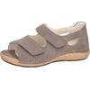 Sandale WALDLÄUFER "K-Heliett", Damen, Gr. 4 (37), grau (taupe), Nubukleder, klassisch, Schuhe, Sommerschuh, Sandalette, Keilabsatz, in Komfortweite K (= extraweit)
