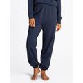 Sweathose "TRACK PANTS", Damen, Gr. XL (42/44), N-Gr, blau (schwarz night navy), Sweatware, Obermaterial: 82% Baumwolle, 18% Polyester, TOMMY HILFIGER UNDERWEAR, unifarben, casual, regular fit knöchellang, Hosen, mit Logostickerei
