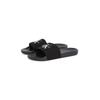 Badepantolette CALVIN KLEIN JEANS "SLIDE MONOGRAM", Herren, Gr. 43, schwarz, Textil, klassisch, Schuhe, Sommerschuh, Schlappen, Poolslides, Strandschuh mit Logoschriftzug