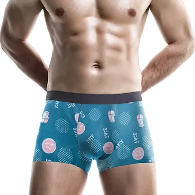 Herren unterwäsche, Herren-Boxershorts, atmungsaktive, anti bakterielle, spurlose, trend ige, große Sommer-Boxershorts aus Eisse ide, Unterteile Image