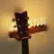 Leichtes Gitarrenständer-Wandregal, Gitarrenständer-Zubehör aus massivem Holz mit Plektrum, geeignet für akustische E-Bass-Ukulele, Violine