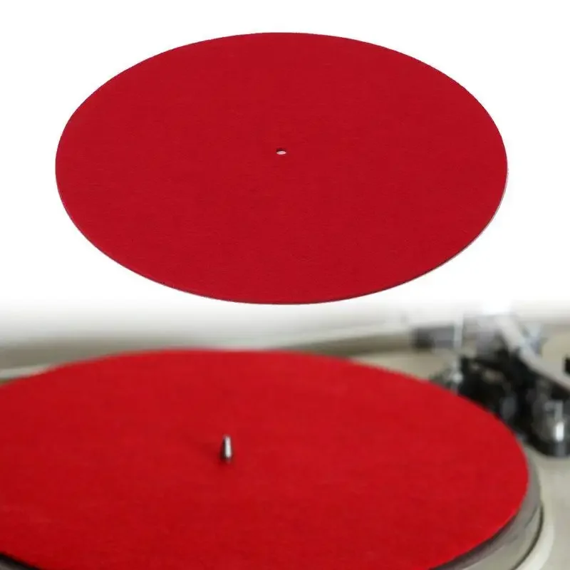 Filz Plattenspieler Platte Matte Slip Mat Audiophile 3mm Dicke Plattenspieler Matte Für LP Vinyl Schallplatte Ersatz Zubehör 15YE Image