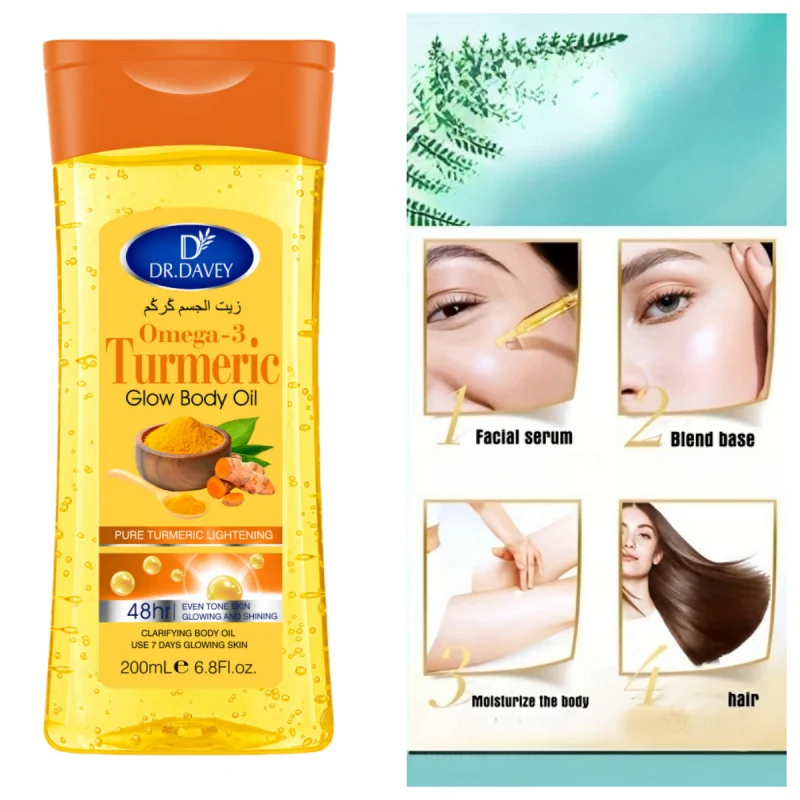 200 ml KörperölKurkuma Omega-3 Glow Körperöl Körperöl Hautpflegeöl Image