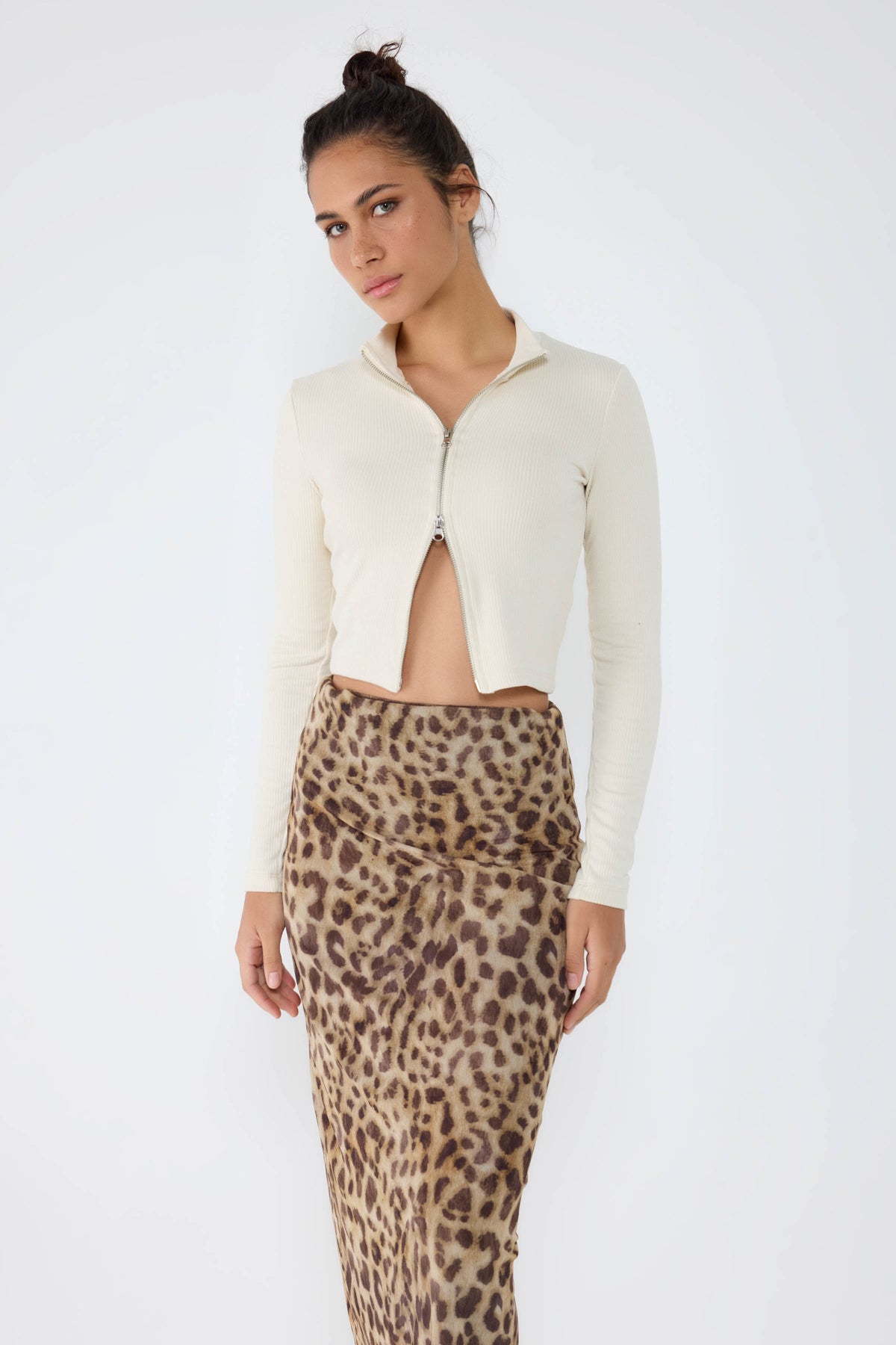 Reißverschluss-Schlankbluse Image