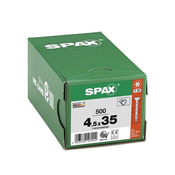 SPAX Universalschrauben T20 Senkkopf WIROX 4,5 x 35 mm 500 St. Image