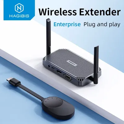 Hagibis Wireless HDMI Transmitter and Receiver HDMI Extender Kits Wireless Display Dongle for TV