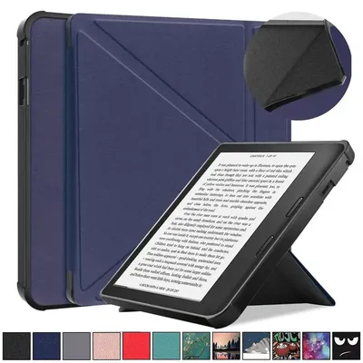 Multi-folding Stand 8 inch e-Reader Case Auto Wake/Sleep Shockproof N777 Smart Cover TPU Leather for