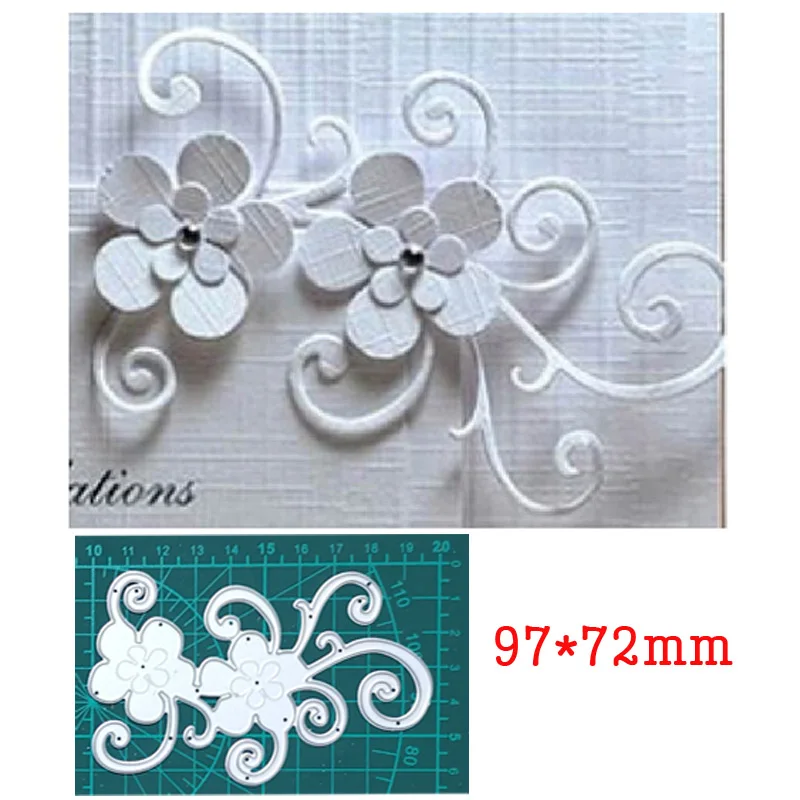 Metal Steel Die Cuts Swirl Flower Vine Crafts Cutting Dies For DIY Scrapbooking Paper Cards Blade Punch Stencil Embossing Die
