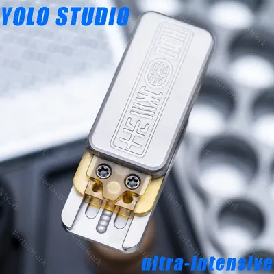 YOLO STUDIO Ultra-intensive Titanium PEI Centerboard Push Slider Slider Fidget Metal Slider Fidget