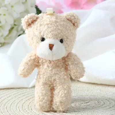 10pcs/lot Teddy Bear Stuffed Plush Toy Mini Bear Doll Toy Keychain Bag Pendants Wedding Decoration