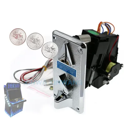 JY-100F Token Slot Coin Acceptor Electronic Selector Mechanism For Vending Machine Claw Crane Arcade