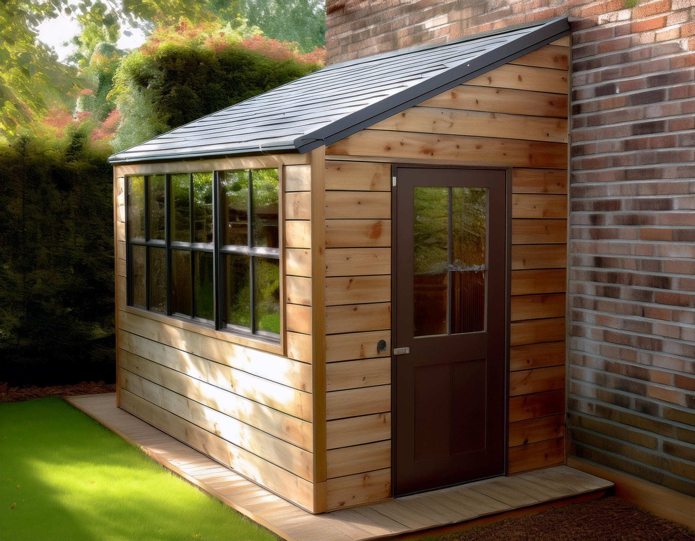 Progetti per capannone da giardino in legno da 1,8 m x 3,0 m, capannone da giardino, officina, download digitale di progetti di falegnameria solo in f