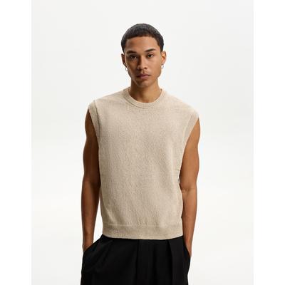 Bershka Rustic Waistcoat Men S Sand