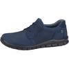 Sneaker WALDLÄUFER "HECTOR", Herren, Gr. 10 (44,5), blau (dunkelblau), Nubukleder, unifarben, sportlich, Schuhe, Schnürschuh, Halbschuh in Komfortweite H (= sehr weit)