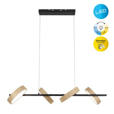 NÄVE LED Pendelleuchte "Tessa", beige (natur), 4 flammig, Ø 23,00cm H: 150,00cm,, Lampen, dimmbar per Touch, inkl. CCT-Funktion, warmweiß/neutralweiß/kaltweiß Image