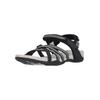 Sandale CRUZ "Aarhus", Damen, Gr. 40, schwarz-weiß (schwarz, weiß), Polyurethane, casual, Schuhe, mit praktischem Klettverschluss