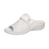 Pantolette WALDLÄUFER "HERIA", Damen, Gr. 7,5 (41), weiß, Textil, Nappaleder, geblümt, klassisch, Schuhe, Bequemschuh, Sommerschuh in Komfortweite H, Orthotritt