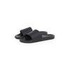 Badepantolette CALVIN KLEIN JEANS "SLIDE AOP PRINT", Herren, Gr. 40, schwarz, Textil, klassisch, Schuhe, Schlappen, Poolslides, Sommerschuh, Strandschuh mit Logo