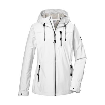 Softshelljacke "GS 74 WMN SFTSHLL JCKT", Damen, Gr. 38, beige (naturweiß), Oberstoff: Oberseite: 100% Polyester, Rückseite: 100% Polyester, Futter: 100% Polyester (recycelt), G.I.G.A. DX BY KILLTEC, sportlich, Jacken, Softshelljacke:... Image