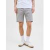 Chinoshorts JACK & JONES "JPSTACE SUMMER SHORT SRT SN", Herren, Gr. S, N-Gr, agave grün detail:melange, Web, Obermaterial: 74% Baumwolle, 26% Leinen, meliert, modisch, regular fit kniefrei, Hosen, im Four-Pocket Style