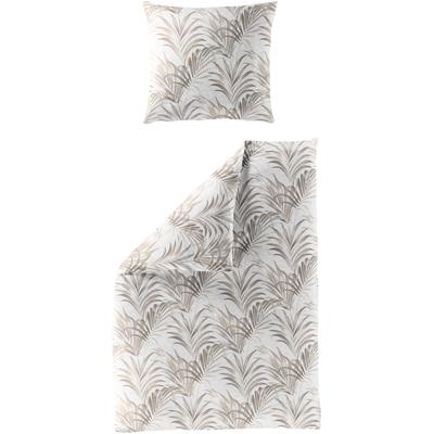 Bettwäsche BIERBAUM "4131", grau (kitt), B/L: 135cm x 200cm, , Mako-Satin, B/L: 80cm x 80cm, Mako-Satin, Obermaterial: 100% Baumwolle, Bettwäsche, Mako-Satin, 100 % Baumwolle, pflegeleicht Image
