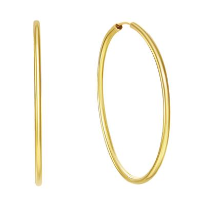 Paar Creolen FIRETTI "Schmuck Geschenk Gold 333 Ohrschmuck glänzend, verschiedene Größen" Gr. 40, gold (gelbgoldfarben), Ohrringe, Damen, 40, Gelbgold 333 Image