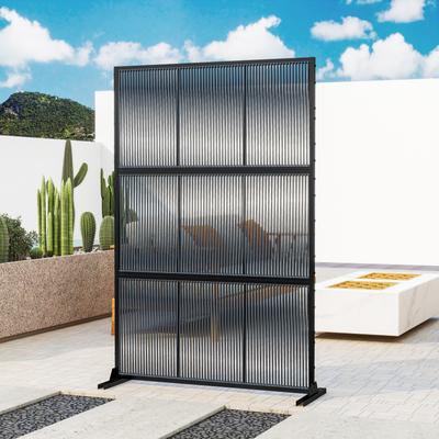 Outdoor Free Standing Metal Privacy Screen