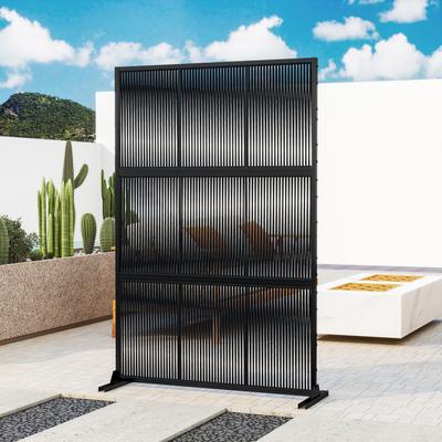 Outdoor Free Standing Metal Privacy Screen