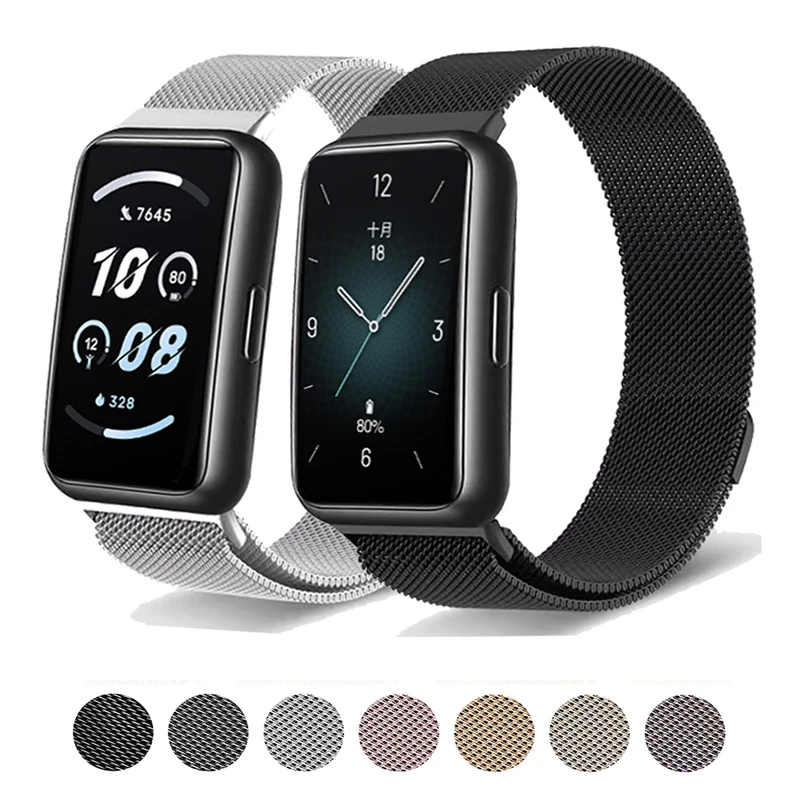 Mlianese Loop für Huawei Band 8 9 Smartwatch Magnetische Correa Handgelenk Uhrenarmbänder Metall Edelstahl Armband Huawei Band 9 Armband Image