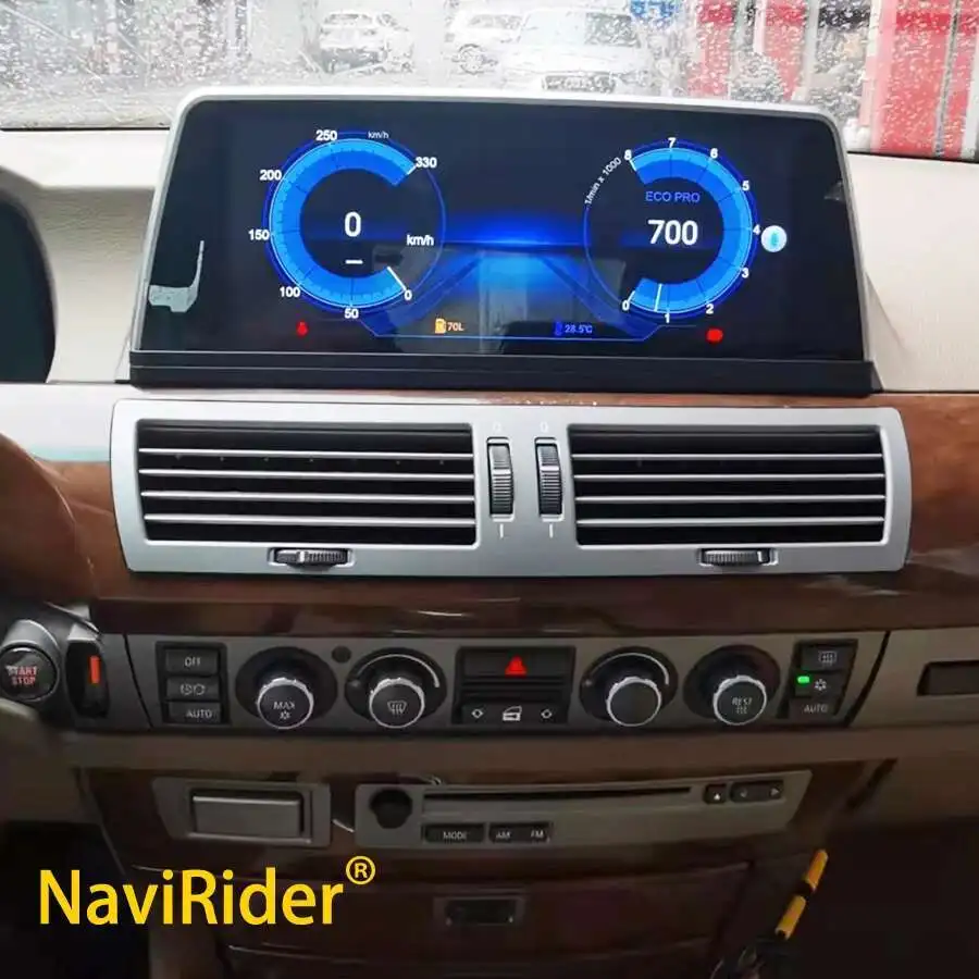 Für BMW 7er E65 E66 2005-2009 Android 13 Qled-Bildschirm Radio Carplay Head Unit Multimedia Video Player Qualcomm 662 Prozessor Image