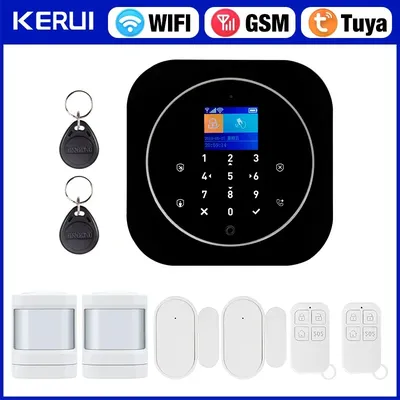 KERUI G12 Wireless Home Alarm System Drahtloses WiFi Home Security System mit Tür- und Bewegungssensor Smart Life App-Steuerung