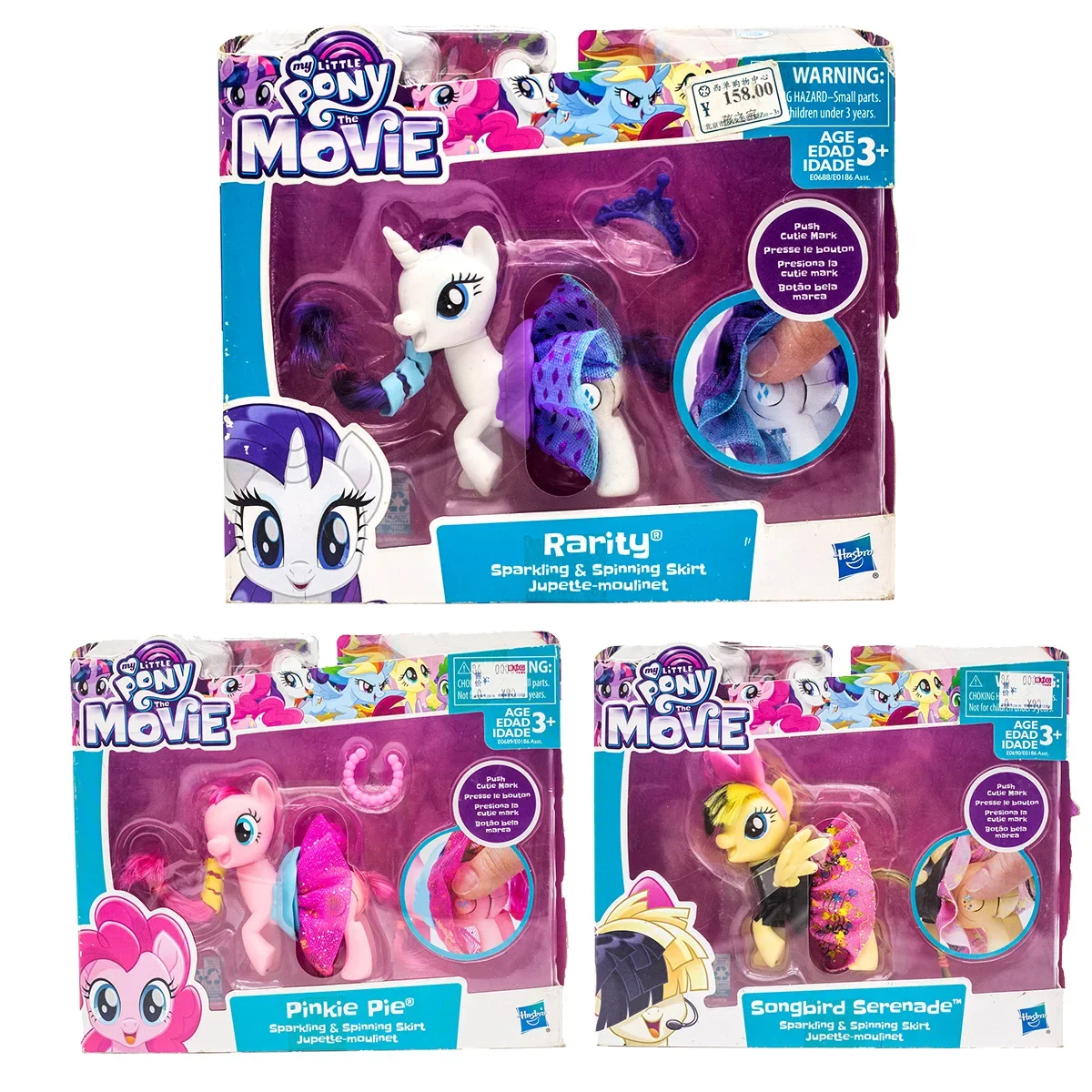 My Little Pony Singing Pony Songbird Serenade Funkelnder Spinnrock Hasbro Rarität Pinkie Pie Actionfigur Spielzeug Kindergeschenke