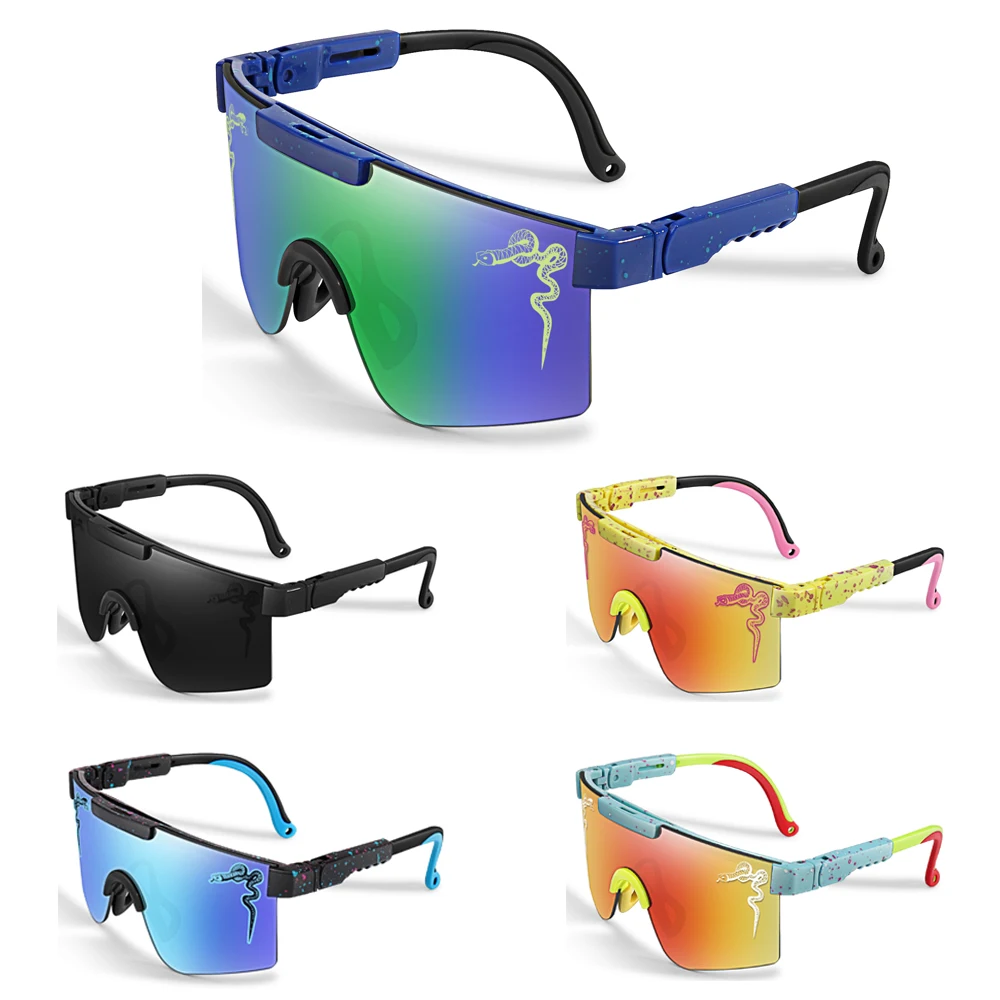 Jugend-Radsport-Sonnenbrille für Mädchen und Jungen mit UV-Schutz für Outdoor-Sportarten, Laufen, Wandern, Radfahren, Baseball Image
