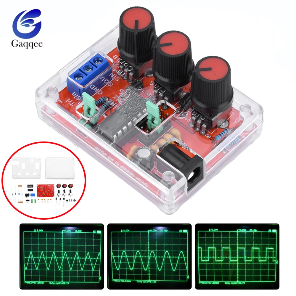XR2206 Signalgenerator DIY Kit Sinus Dreieck Rechteckwellen Ausgang 1Hz 1MHz Frequenzbereich Einstellbare Frequenzgeneratoren Image