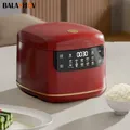 MultiCooker Fornello di Riso Elettrico 110V 220V Pentola Antiaderente 1-3 Persone Mini Macchina di Cottura Al Vapore Fornello di Riso Intelligente Cucina 2L