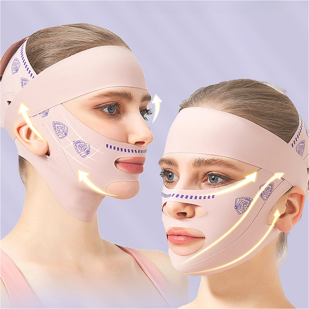 Fasciatura dimagrante per il viso Donna Lifting del viso V Line Shaper Mento Guancia Sollevamento Cintura Antirughe Cintura Bellezza del viso Strumenti per la cura della pelle