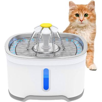 Fitags - Katzenbrunnen, Katzenbrunnen für Katzen 2.5L mit Wasserstand Fenster, Wasserbrunnen für Image