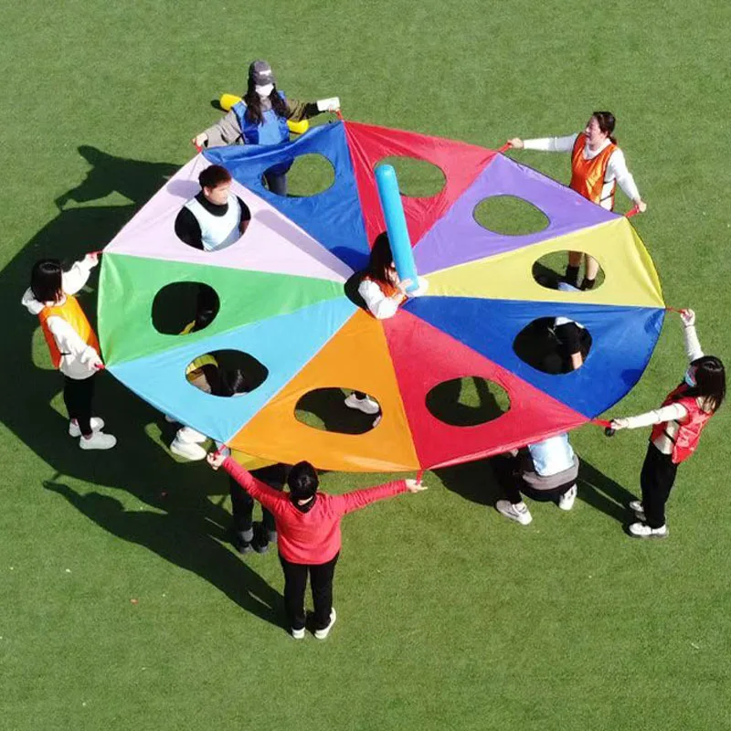 Jeux pour enfants, jouet Parachute arc-en-ciel de 2 à 6 mois, Whack A Taupe, jeu amusant pour aire de jeux en plein air, activités d