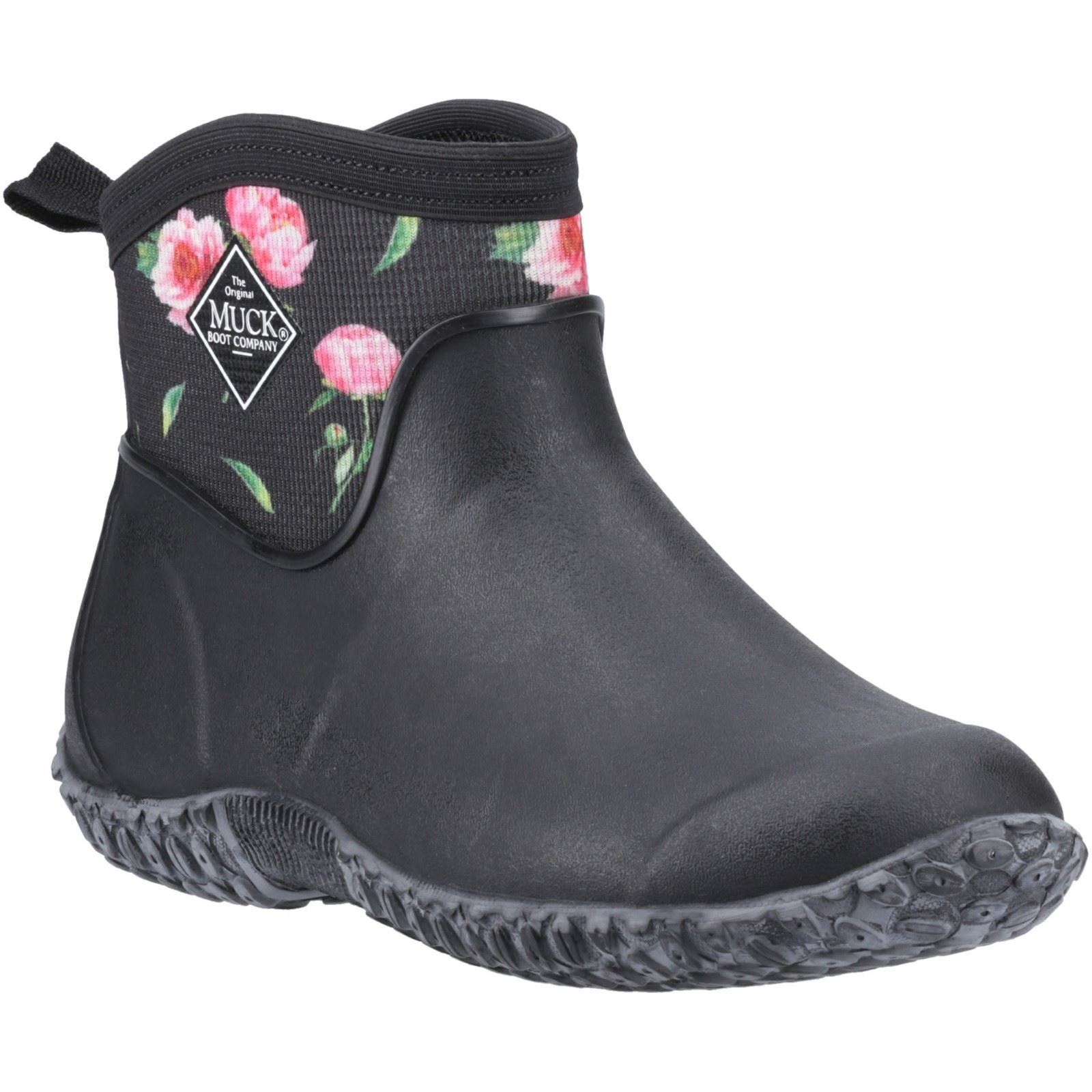 Muck Boots Muckster II Ankle Gummistiefel Schwarz/Rosen