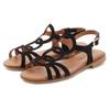 Sandale LASCANA "Sommerschuh", Damen, Gr. 36, schwarz, Obermaterial: 100% Rindsleder. Futter: 100% Textilmaterial. Decksohle: 100% Textilmaterial. Laufsohle: 100% Synthetik, unifarben, modisch, Schuhe, aus hochwertigem Leder, Sandalette, Sommerschuh