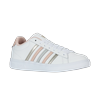 Sneaker K-SWISS "COURT TIEBREAK II", Gr. 41, weiß, cameo rose, weiß, Leder, sportlich, Schuhe