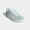 Sneaker ADIDAS SPORTSWEAR "VL COURT 3.0 KIDS", Gr. 36, halo mint, cloud weiß, core schwarz, Leder, Synthetik, sportlich, Schuhe, inspiriert vom Design des adidas samba