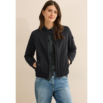 Blouson CECIL, Damen, Gr. XXL (46), schwarz, Stoff, Obermaterial: 100% Polyester; Futter: 100% Polyester, unifarben, casual, normal normal, hoch geschlossener Ausschnitt, Langarm Bündchen, Jacken, mit Stehkragen Image