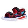 Sandale KANGAROOS "K-SLS Ruffy", Gr. 29, blau (jet schwarz, fiery rot), Synthetik, Textil, sportlich, Schuhe, mit Blinkfunktion