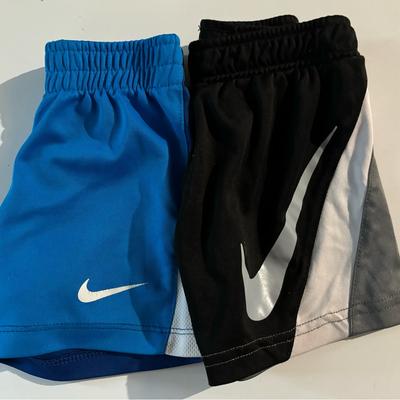 Nike Bottoms | 2t Black/Gray Dri Fit Nike Shorts 18 Month Blue White Nike Shorts. Both Pair $16 | Color: Black/Blue | Size: 18-24mb